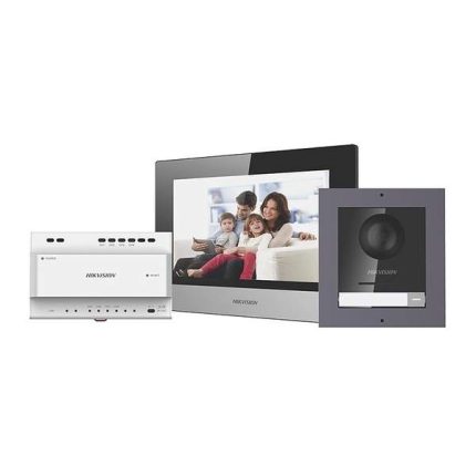 Hikvision telefonspynės 2 laidų komplektas DS-KIS702-P(B)