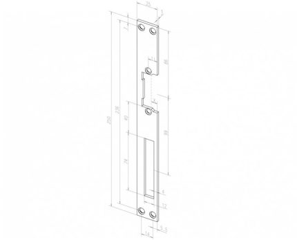 El. sklendės juosta EFF EFF - ASSA ABLOY 02140