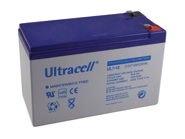 Akumuliatorius Ultracell UL7-12F2 Akumuliatorius Ultracell UL7-12F2