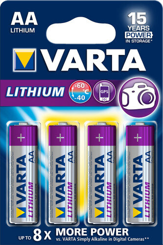 Baterija Varta Ultra Lithium L91 R6/AA (4 vnt.)