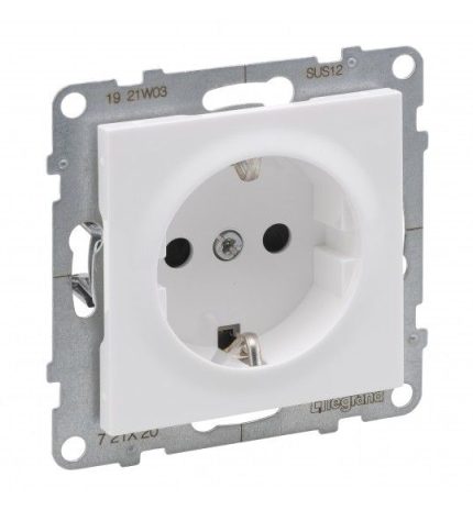 Baltas kištukinis lizdas su įžeminimu Suno Legrand 721120